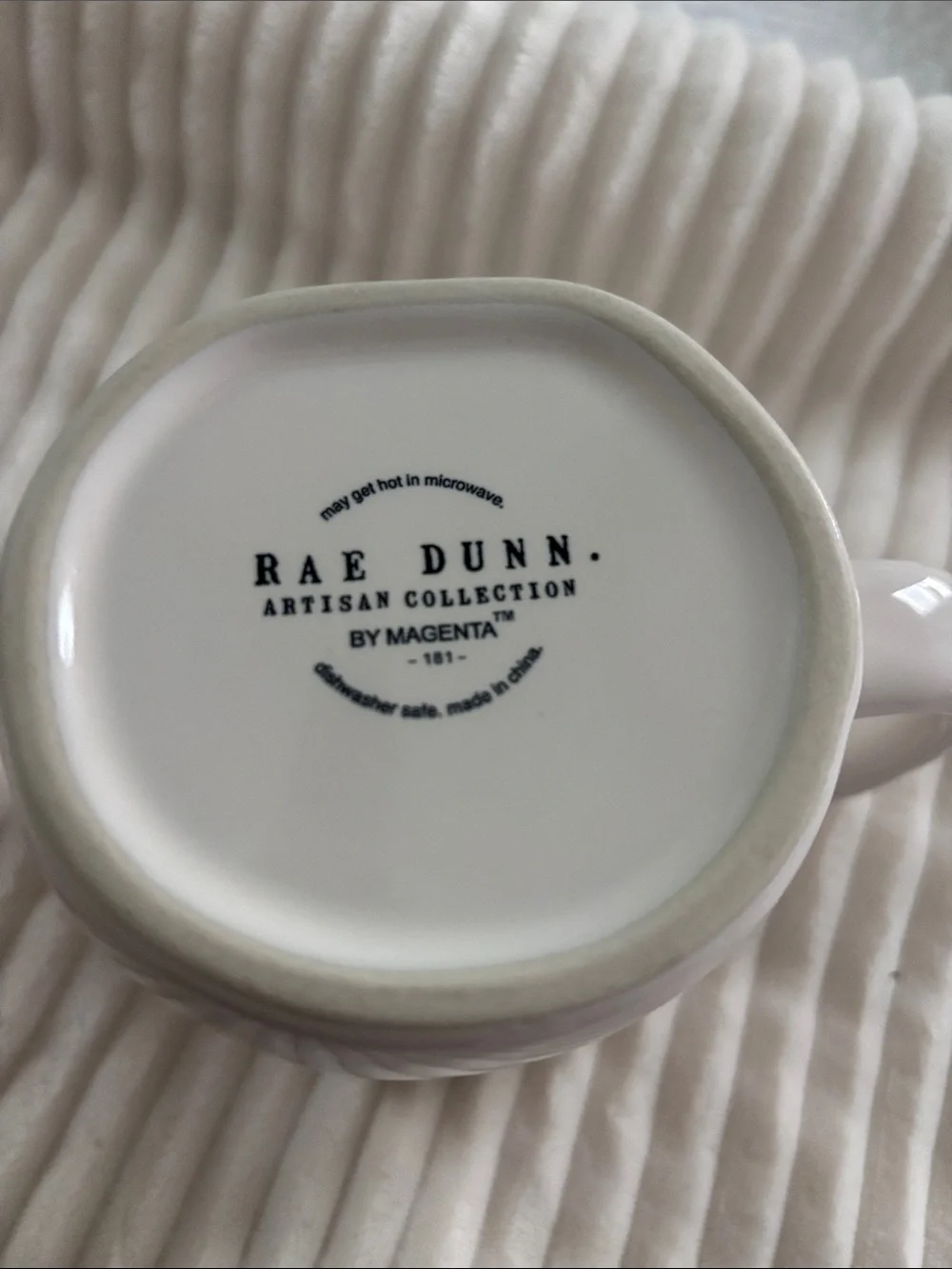 New Rae Dunn ‘Lucky ☘️☘️☘️’ Artesian Collection Two-Tone Large Mug/Cup